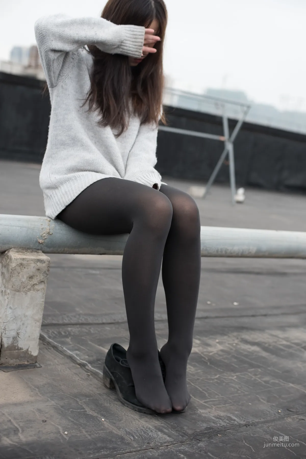 《楼梯间的黑丝小妹》 [森萝财团] BETA-007 写真集7