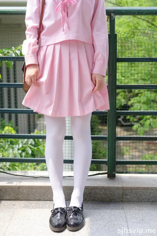 《JK粉色校服白丝》 [森萝财团] X-026 写真集6