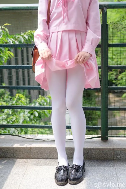 《JK粉色校服白丝》 [森萝财团] X-026 写真集10