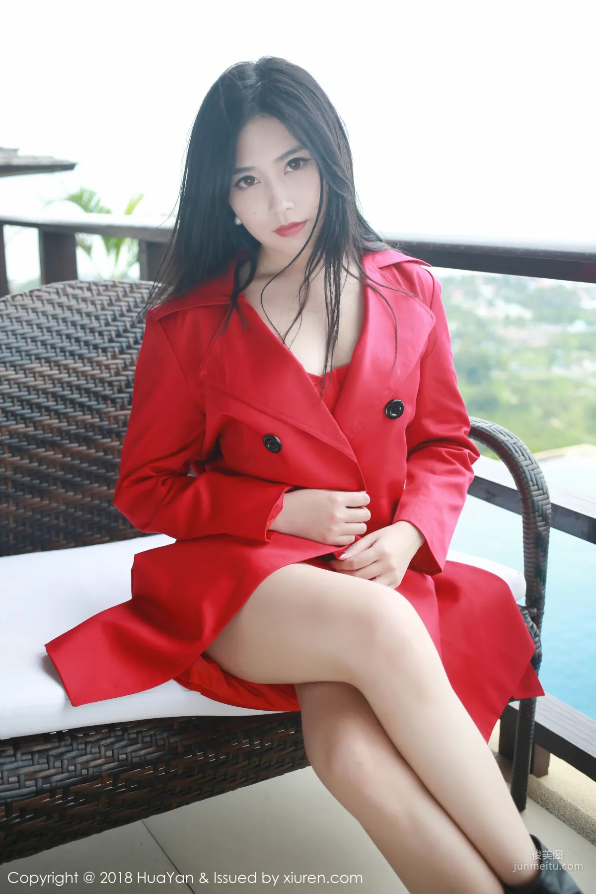 许诺Sabrina《红衣女神》 [花の颜HuaYan] Vol.056 写真集1