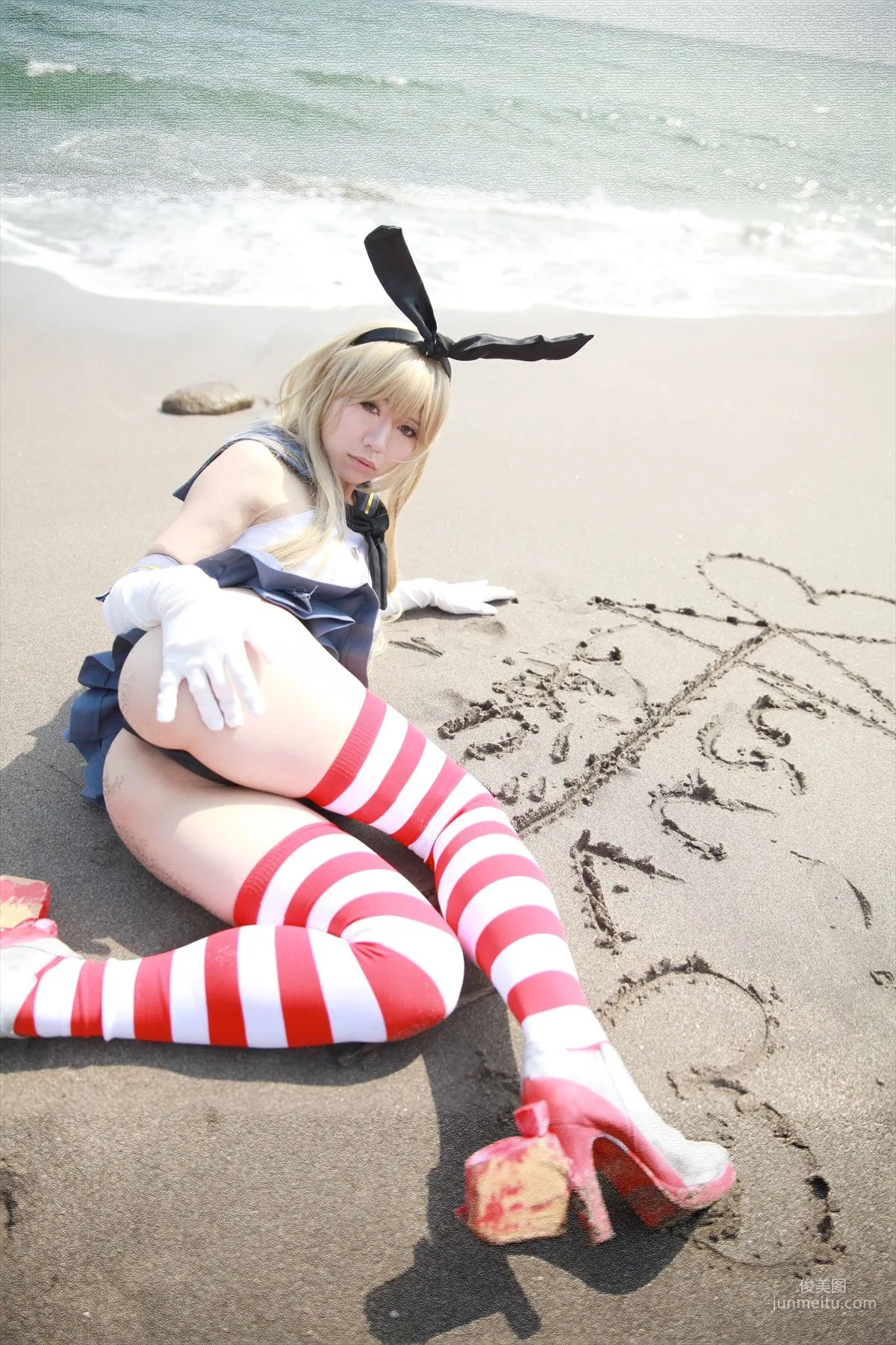 Hozaki(穂咲)《艦隊これくしょん》Shimakaze(島風) [ORANGE MANIAC] 寫真集 46