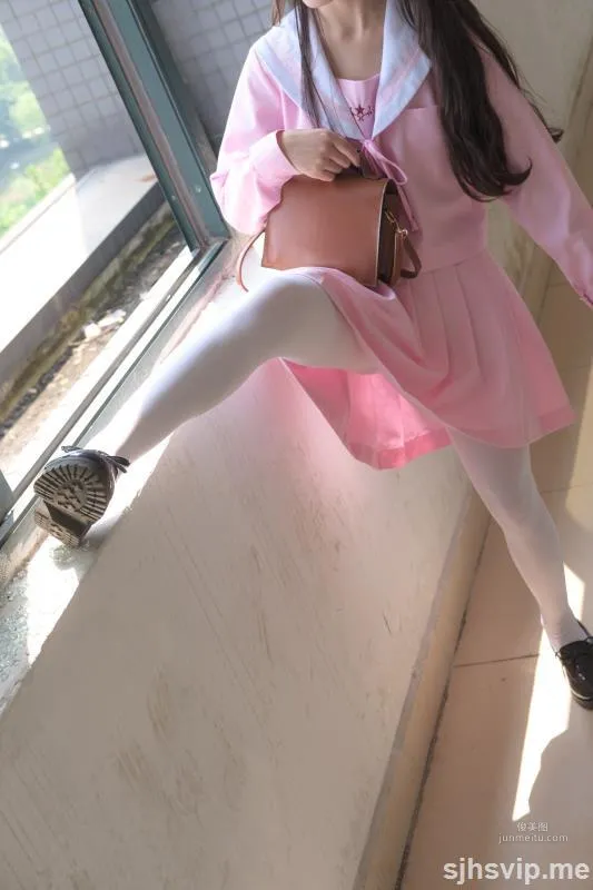 《JK粉色校服白丝》 [森萝财团] X-026 写真集94