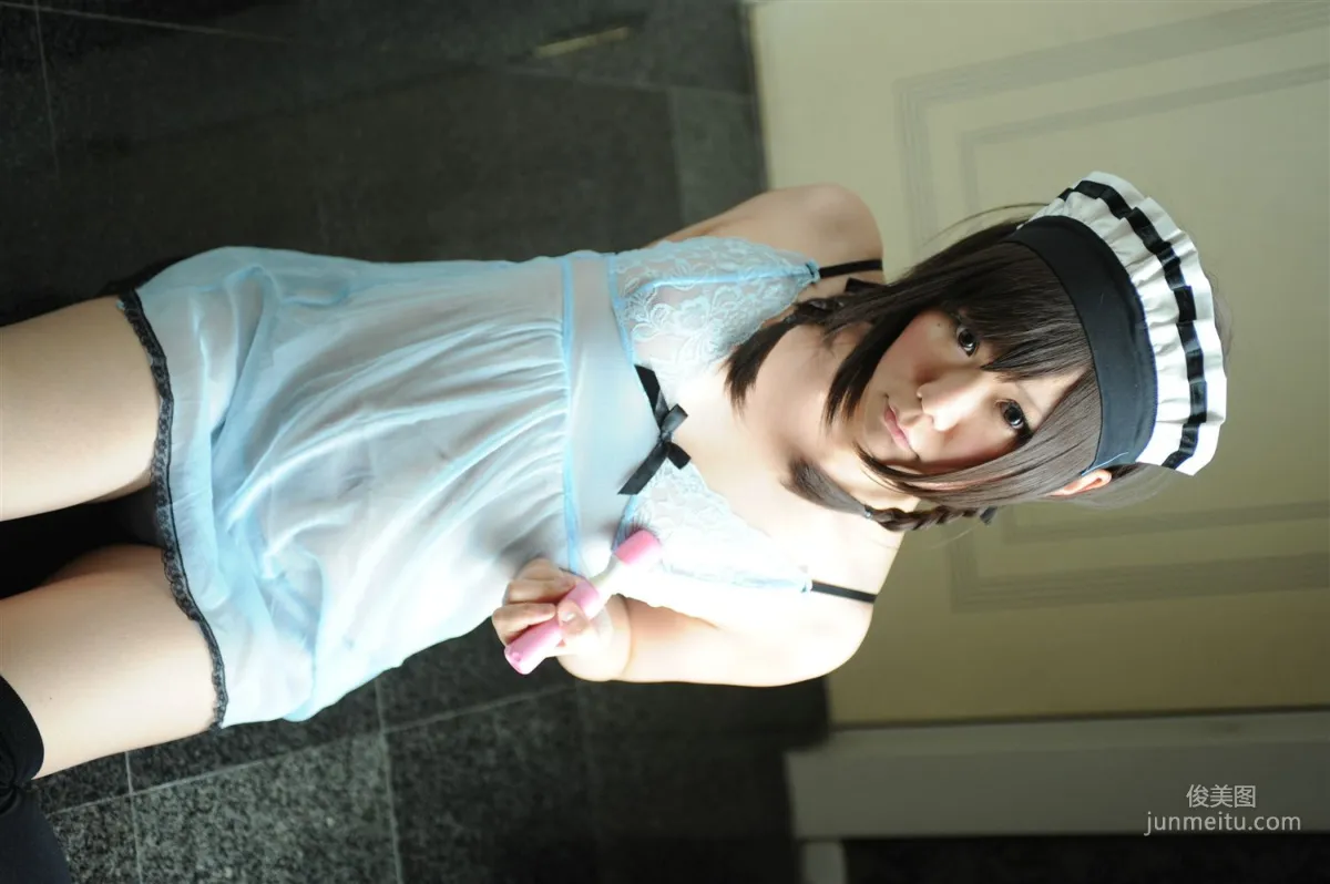 兎丘なこ 《ご奉仕玩具Maid(メイド)姉妹》 [Black★pumpkin] 寫真集 94