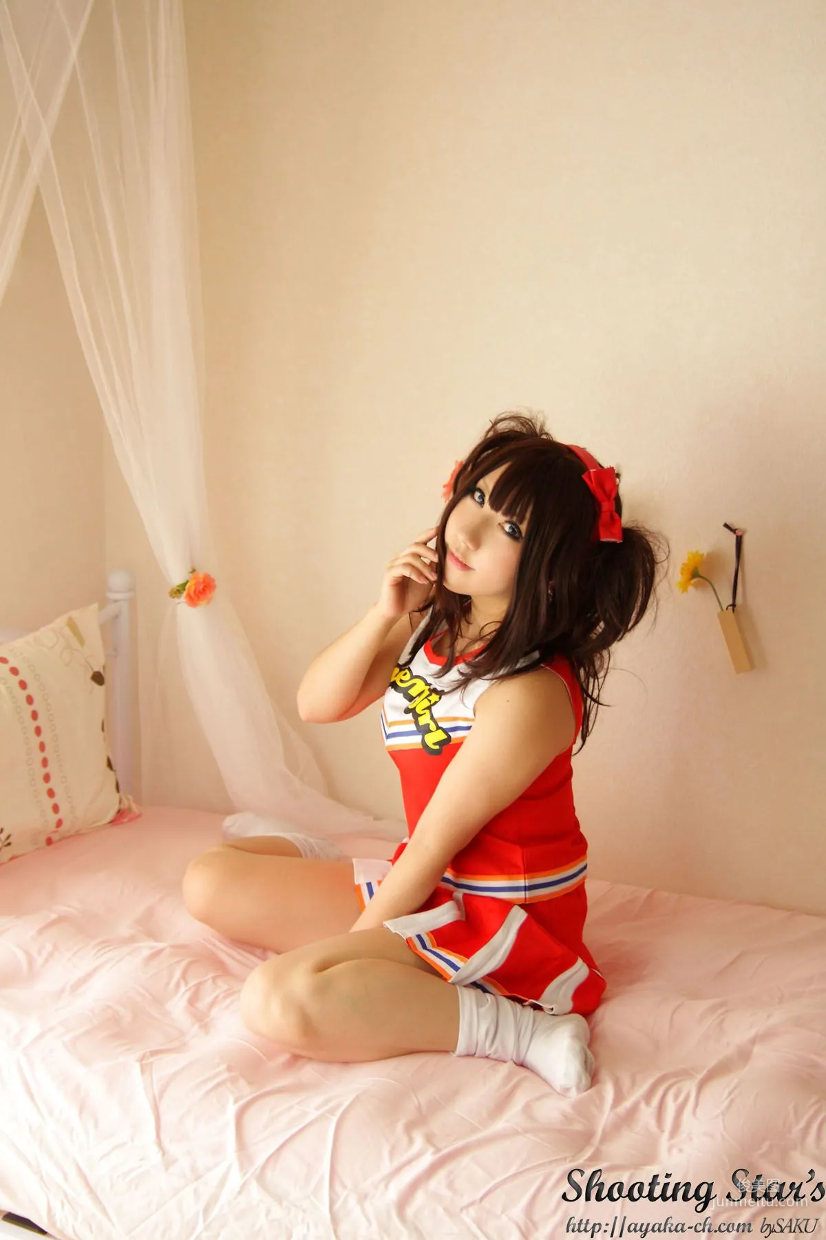 绫香 (サク Saku Ayaka) [Honoo no Rocket] Waitress+Cheerleader [Sakuyabime] 寫真集 19