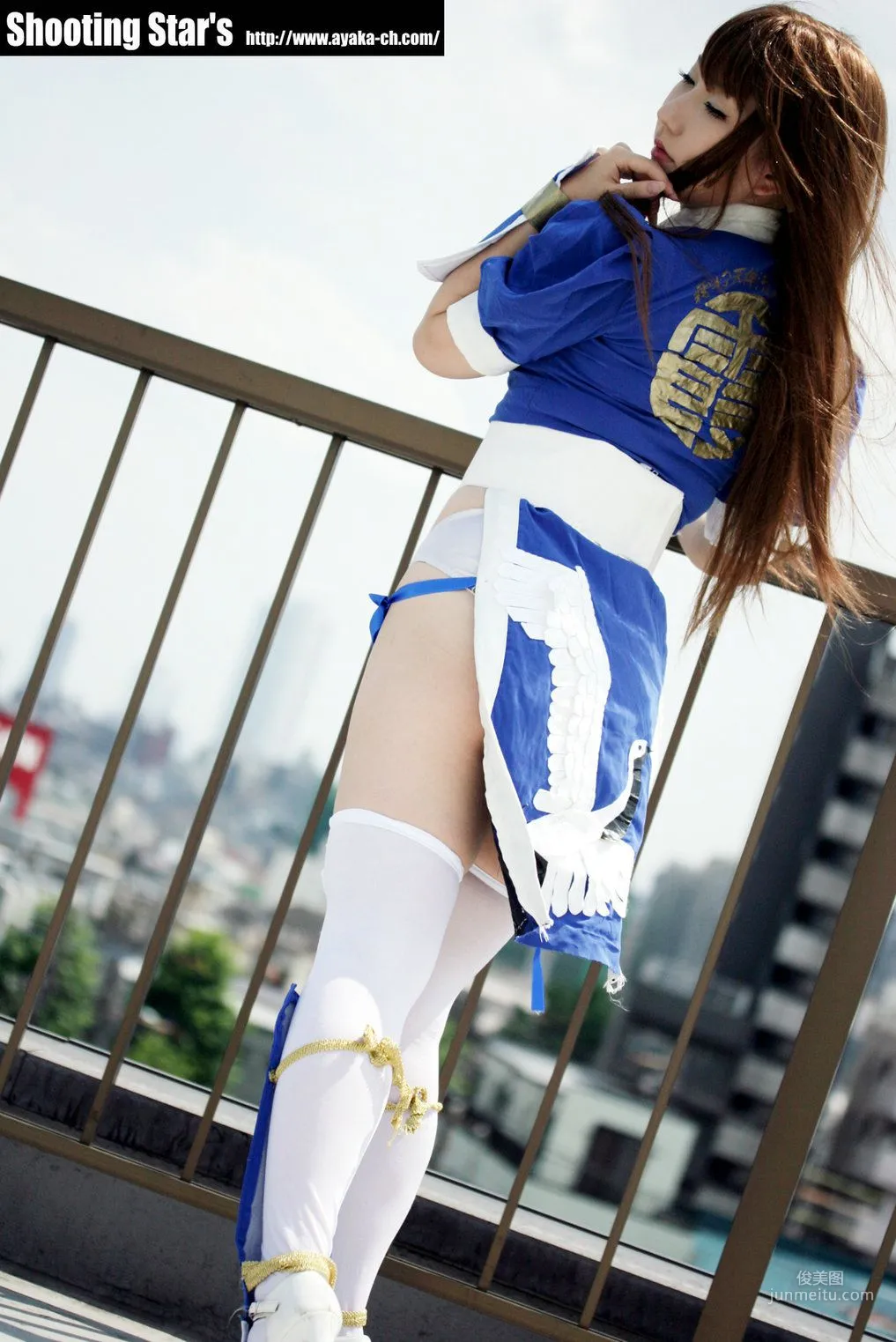 サク (绫香 Saku Ayaka) 《Dead Or Alive》-霞-Kasumi 藍色 寫真集 116