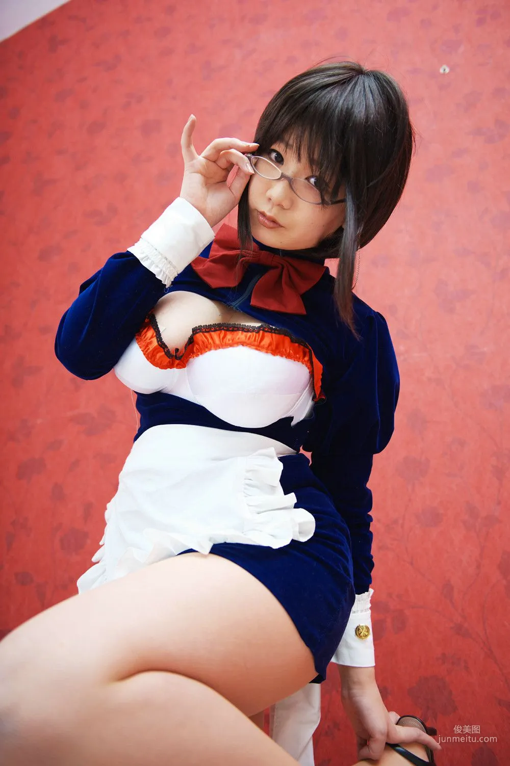 チョコボール向囲 《Unknown Character女仆眼鏡娘》 寫真集 46