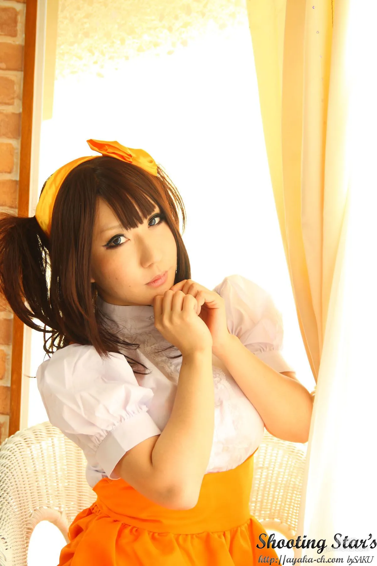 绫香 (サク Saku Ayaka) [Honoo no Rocket] Waitress+Cheerleader [Sakuyabime] 寫真集 54