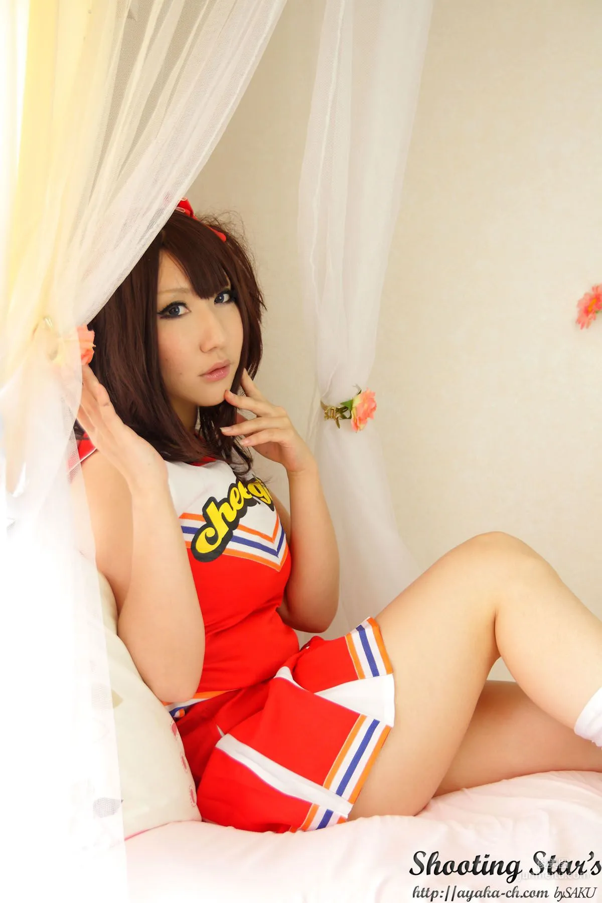 绫香 (サク Saku Ayaka) [Honoo no Rocket] Waitress+Cheerleader [Sakuyabime] 寫真集 25