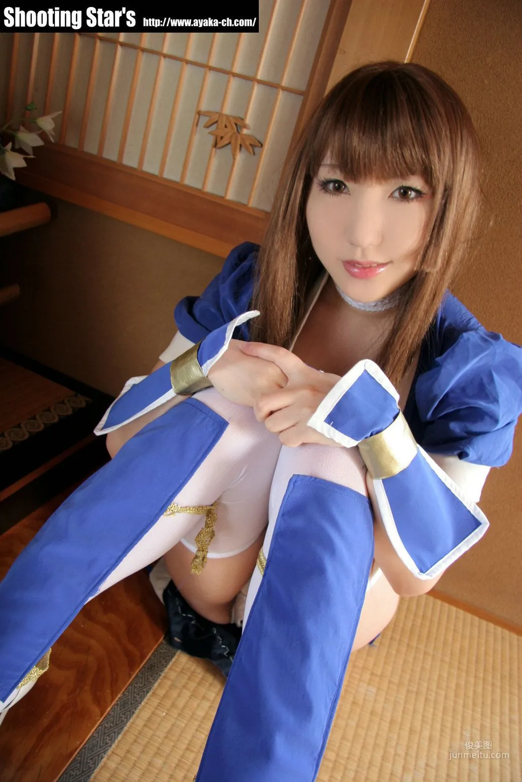 サク (绫香 Saku Ayaka) 《Dead Or Alive》-霞-Kasumi 蓝色 写真集41