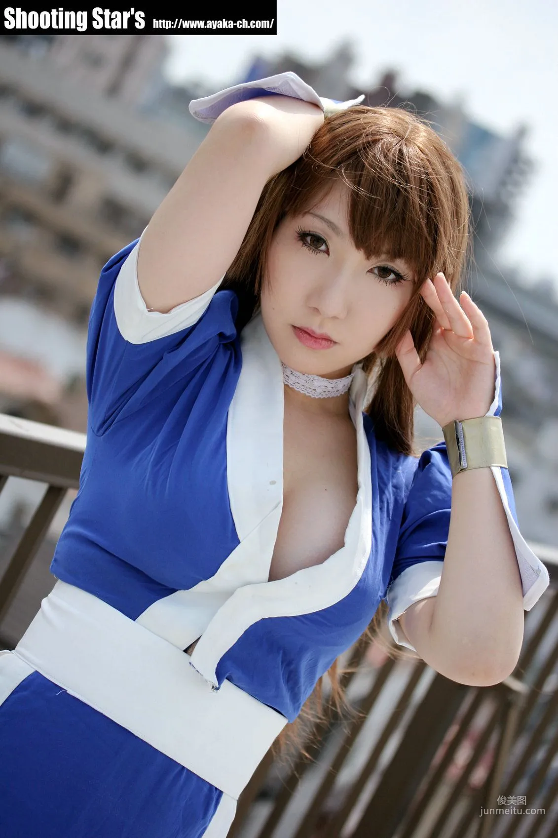 サク (绫香 Saku Ayaka) 《Dead Or Alive》-霞-Kasumi 藍色 寫真集 107