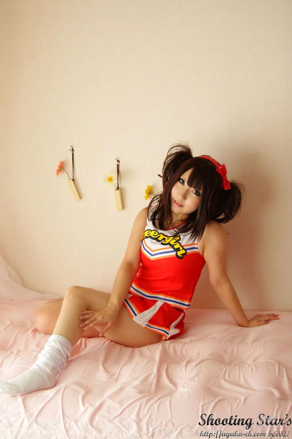 绫香 (サク Saku Ayaka) [Honoo no Rocket] Waitress+Cheerleader [Sakuyabime] 寫真集 20