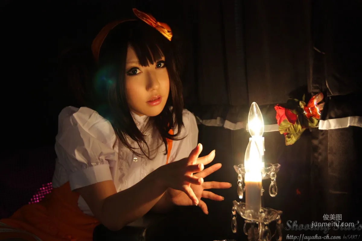 绫香 (サク Saku Ayaka) [Honoo no Rocket] Waitress+Cheerleader [Sakuyabime] 寫真集 45