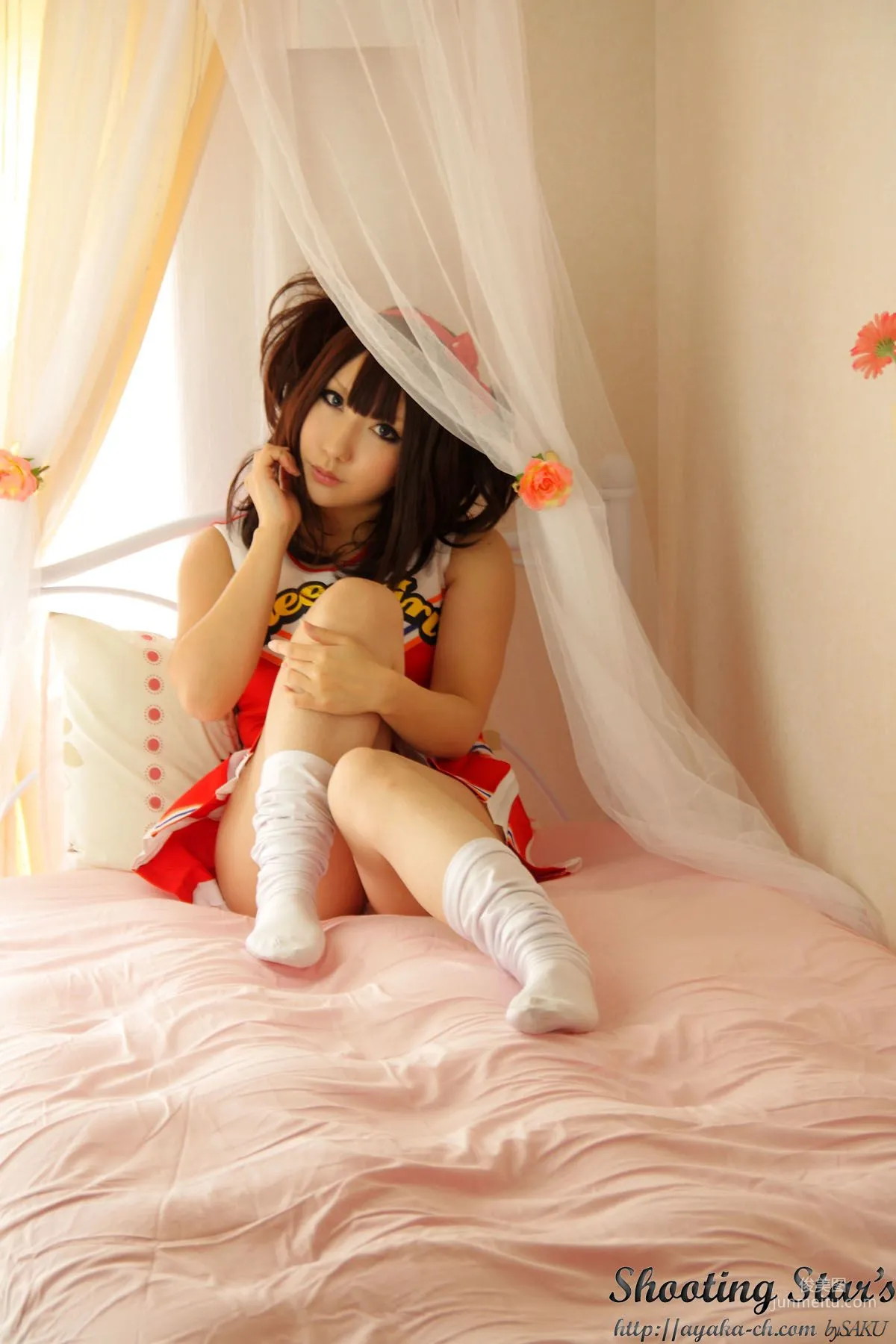 绫香 (サク Saku Ayaka) [Honoo no Rocket] Waitress+Cheerleader [Sakuyabime] 寫真集 26