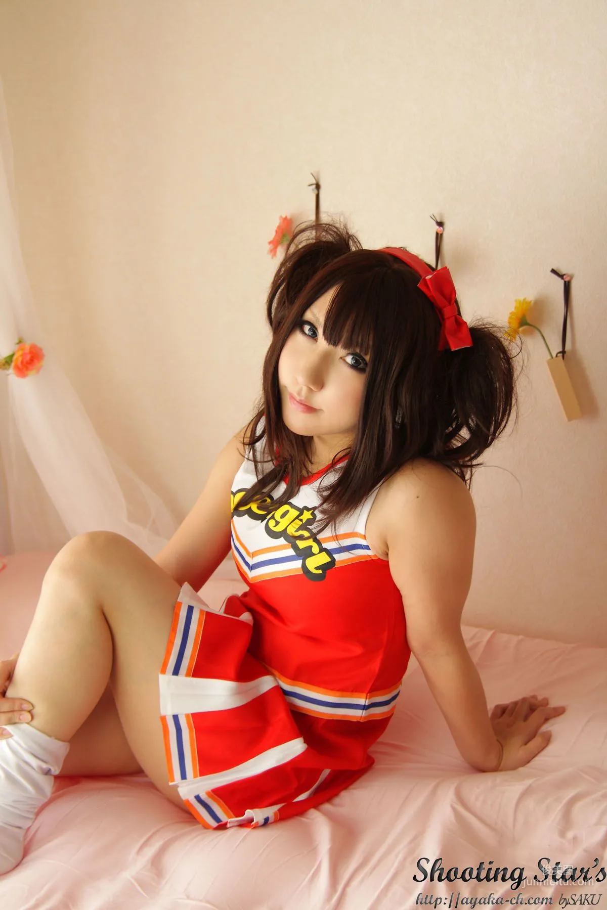 绫香 (サク Saku Ayaka) [Honoo no Rocket] Waitress+Cheerleader [Sakuyabime] 寫真集 17