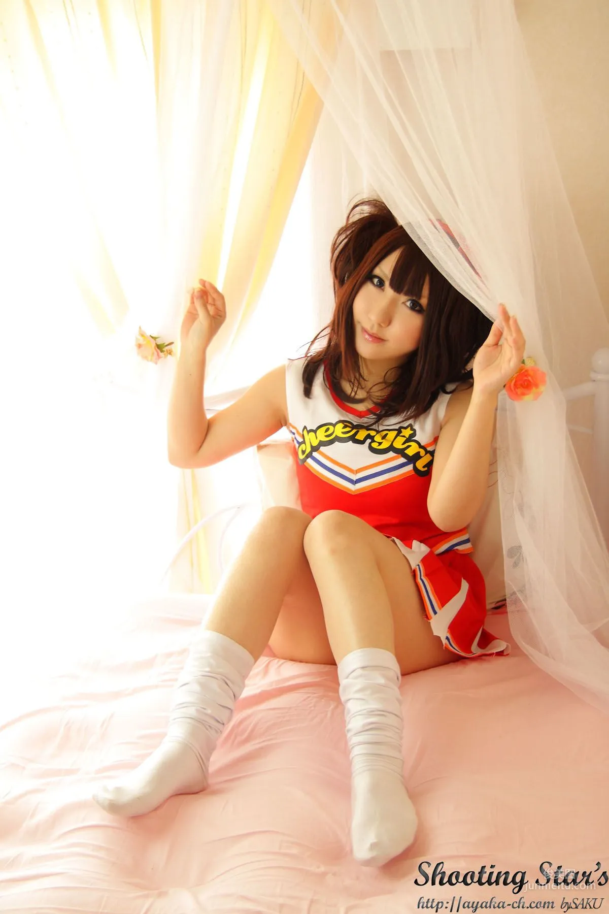 绫香 (サク Saku Ayaka) [Honoo no Rocket] Waitress+Cheerleader [Sakuyabime] 寫真集 27