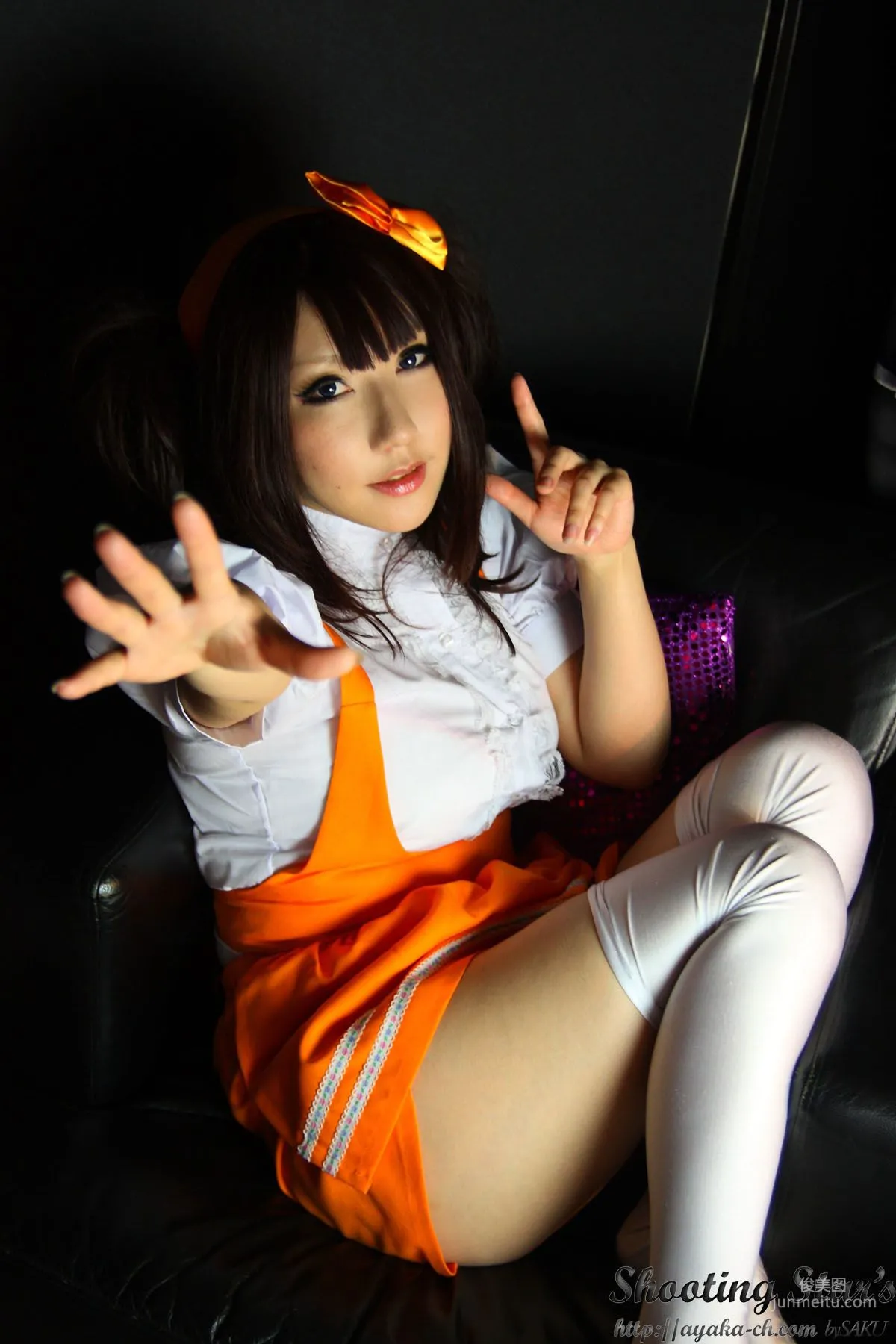 绫香 (サク Saku Ayaka) [Honoo no Rocket] Waitress+Cheerleader [Sakuyabime] 寫真集 43