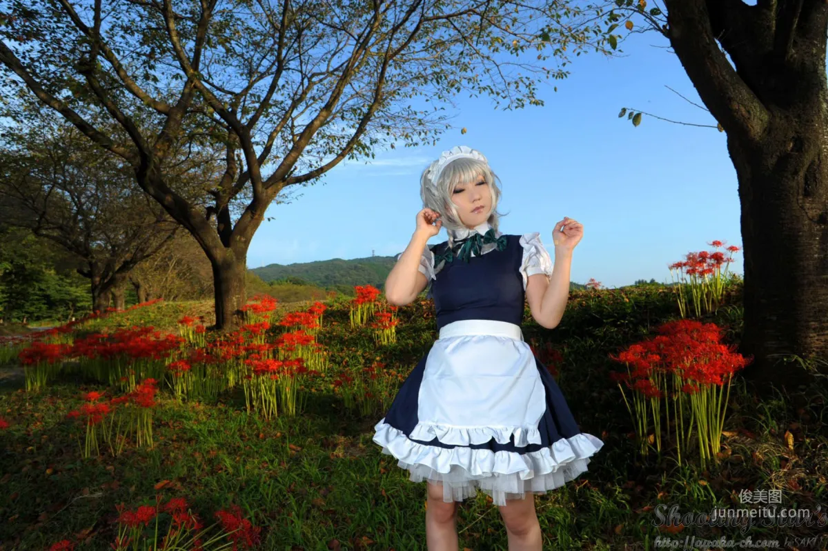 绫香サク (サク綾香 Saku Ayaka)《東方Project》Izayoi Sakuya + Patchouli Knowledge [Shooting Star's] 寫真集 114