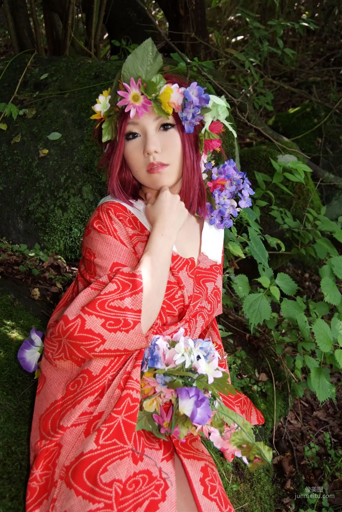 サク (绫香) 《霞んでく記憶の中に雪 貴方の為に祈つた》 寫真集 41