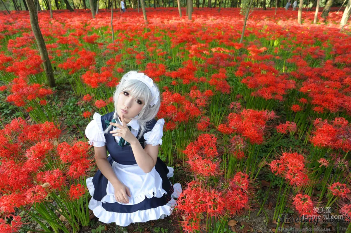 绫香サク (サク綾香 Saku Ayaka)《東方Project》Izayoi Sakuya + Patchouli Knowledge [Shooting Star's] 寫真集 92