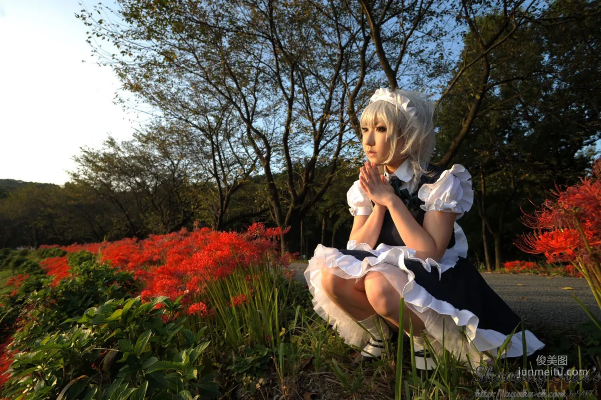 绫香サク (サク綾香 Saku Ayaka)《東方Project》Izayoi Sakuya + Patchouli Knowledge [Shooting Star's] 寫真集 82