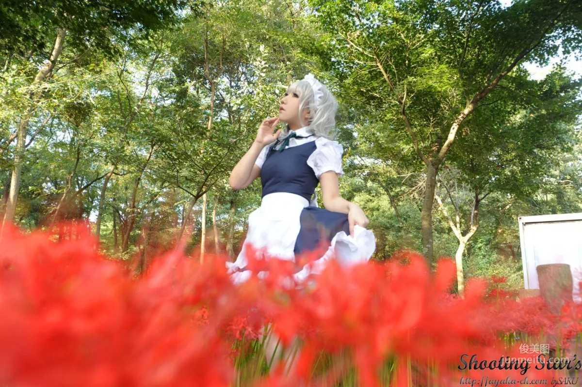 绫香サク (サク綾香 Saku Ayaka)《東方Project》Izayoi Sakuya + Patchouli Knowledge [Shooting Star's] 寫真集 94