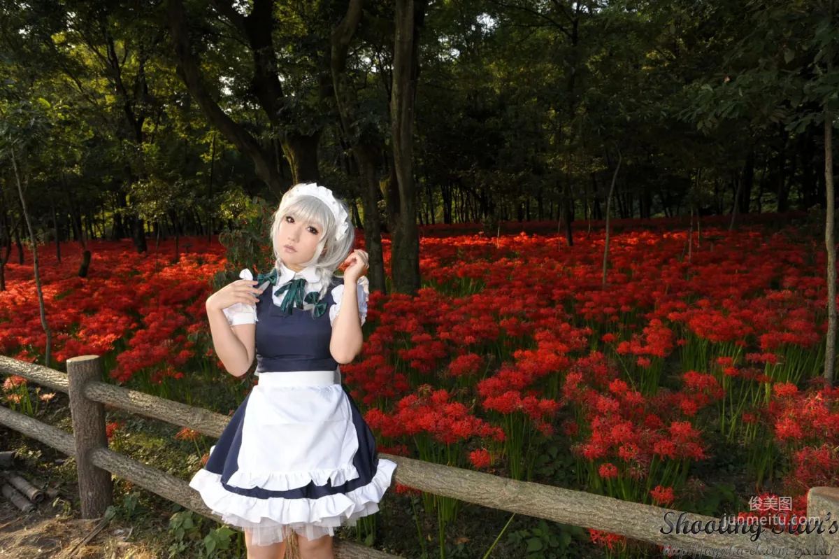绫香サク (サク綾香 Saku Ayaka)《東方Project》Izayoi Sakuya + Patchouli Knowledge [Shooting Star's] 寫真集 109