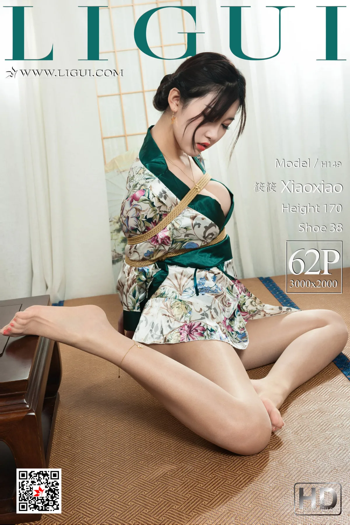 腿模筱筱《性感和服美束》 [丽柜Ligui] 写真集1