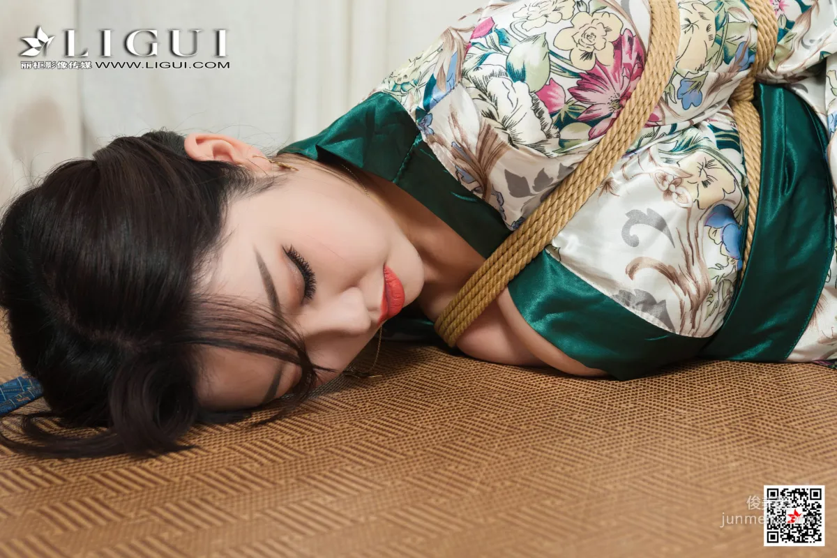 腿模筱筱《性感和服美束》 [麗櫃Ligui] 寫真集 50