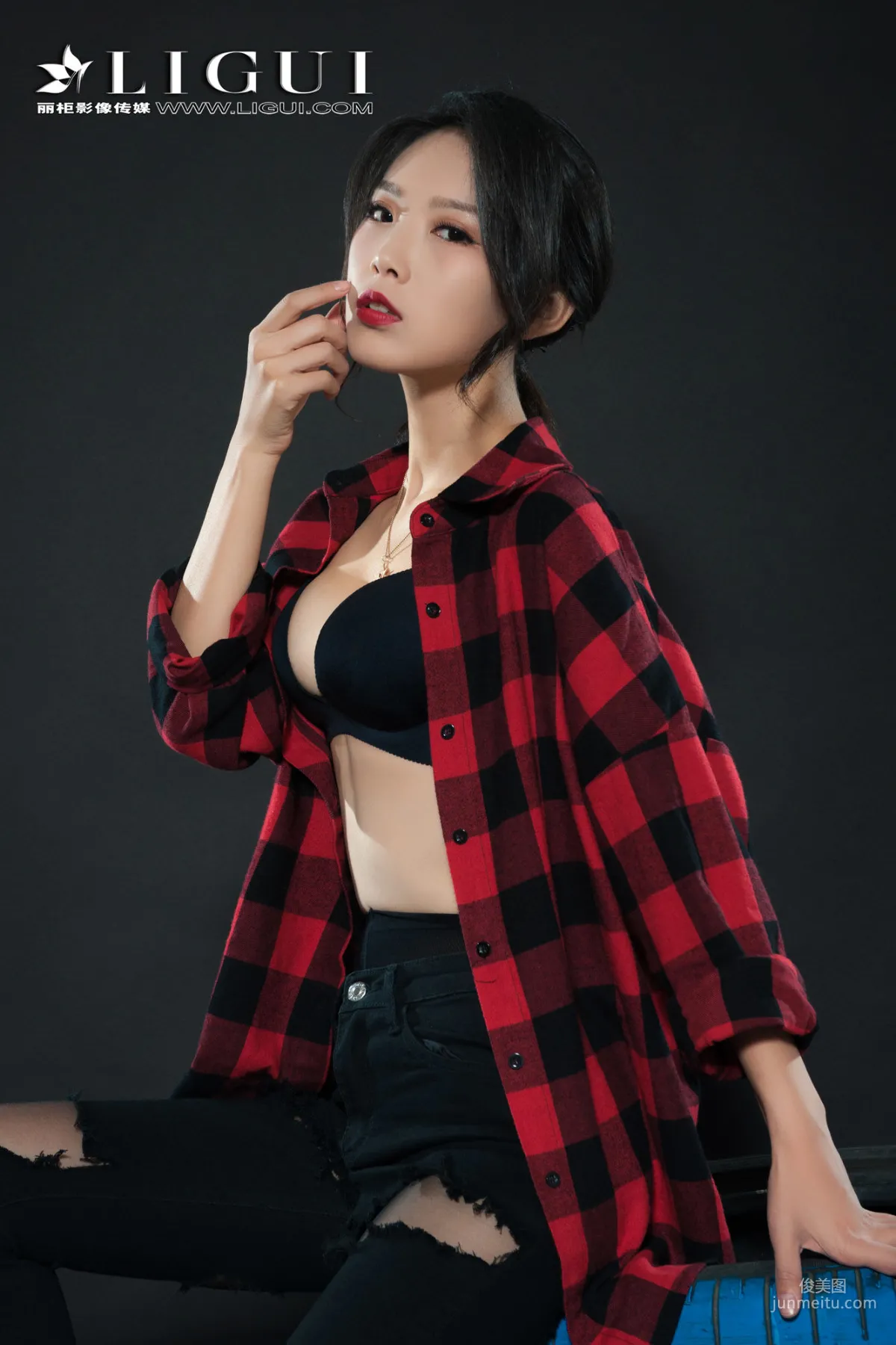 趙維拉《牛仔黑絲女郎》 [麗櫃Ligui] 網絡麗人 寫真集 3