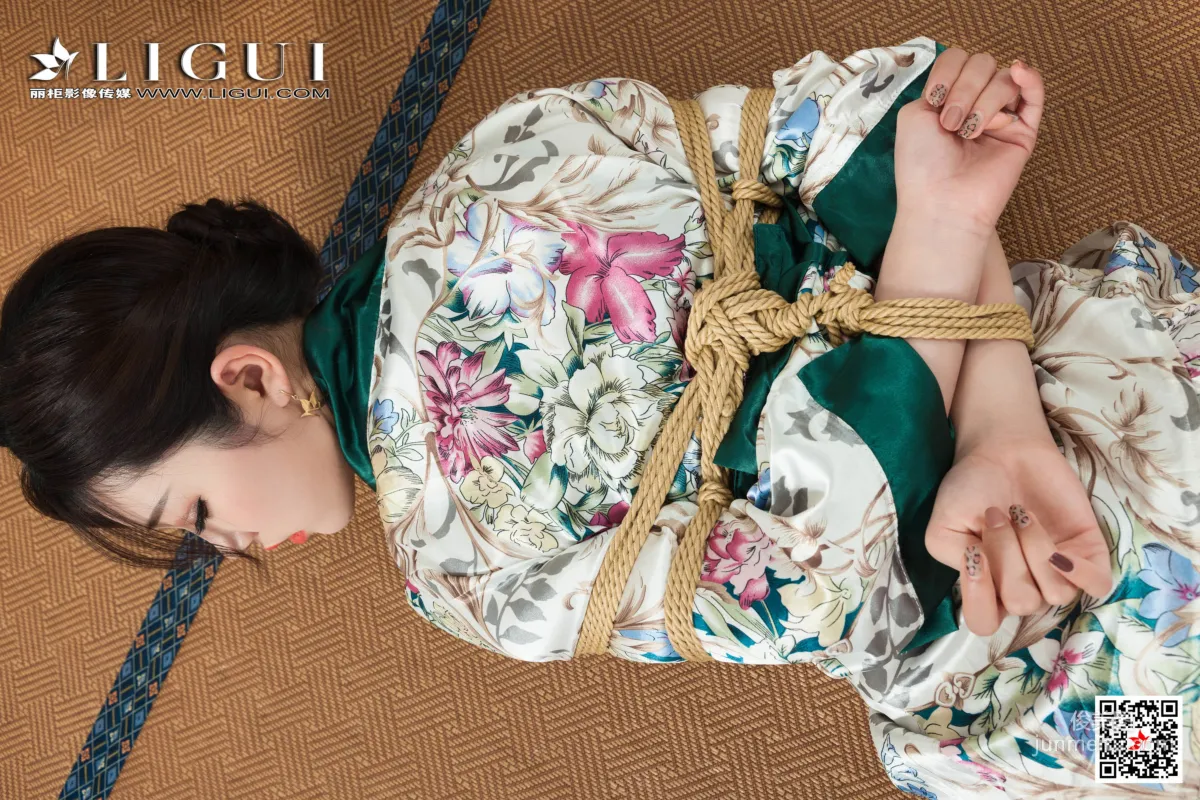 腿模筱筱《性感和服美束》 [麗櫃Ligui] 寫真集 58