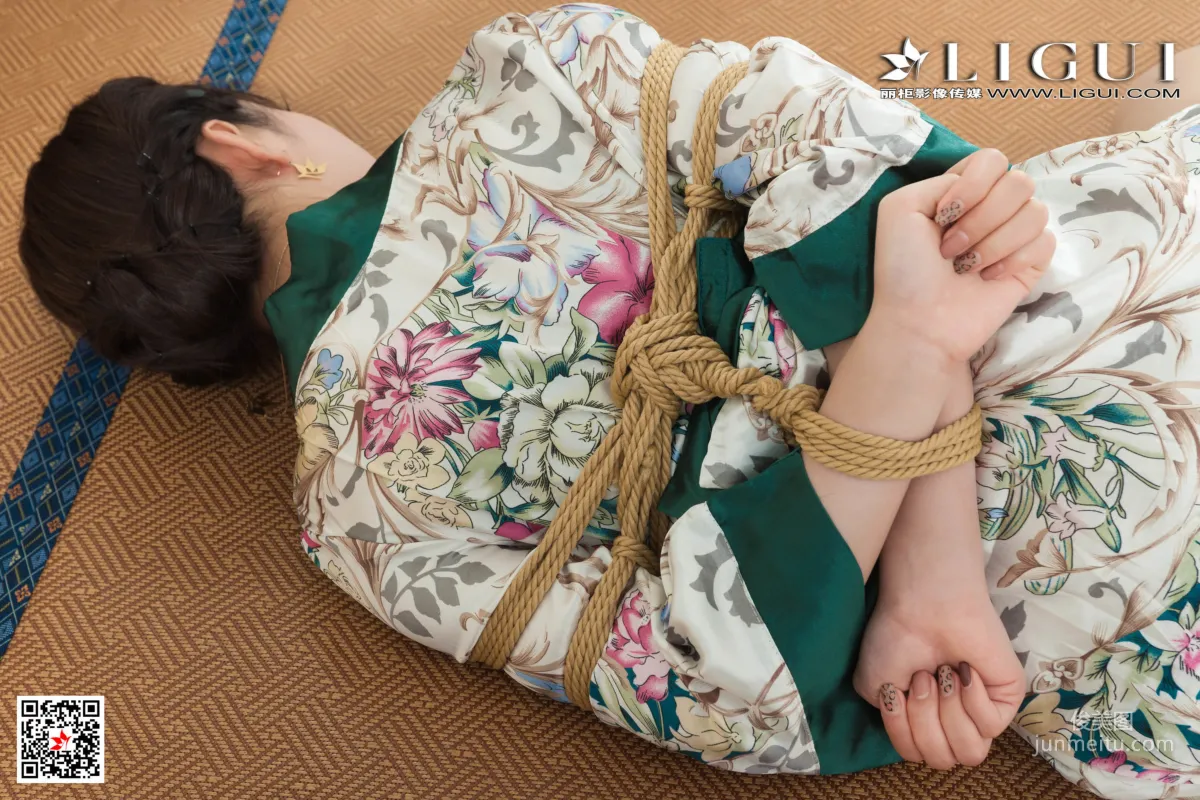 腿模筱筱《性感和服美束》 [麗櫃Ligui] 寫真集 63