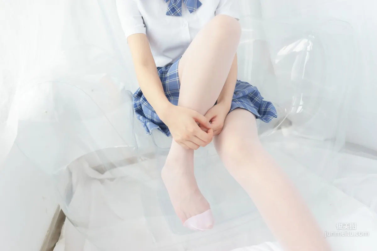 蓝色格子裙萝莉少女 [森萝财团] [BETA-030] 写真集11