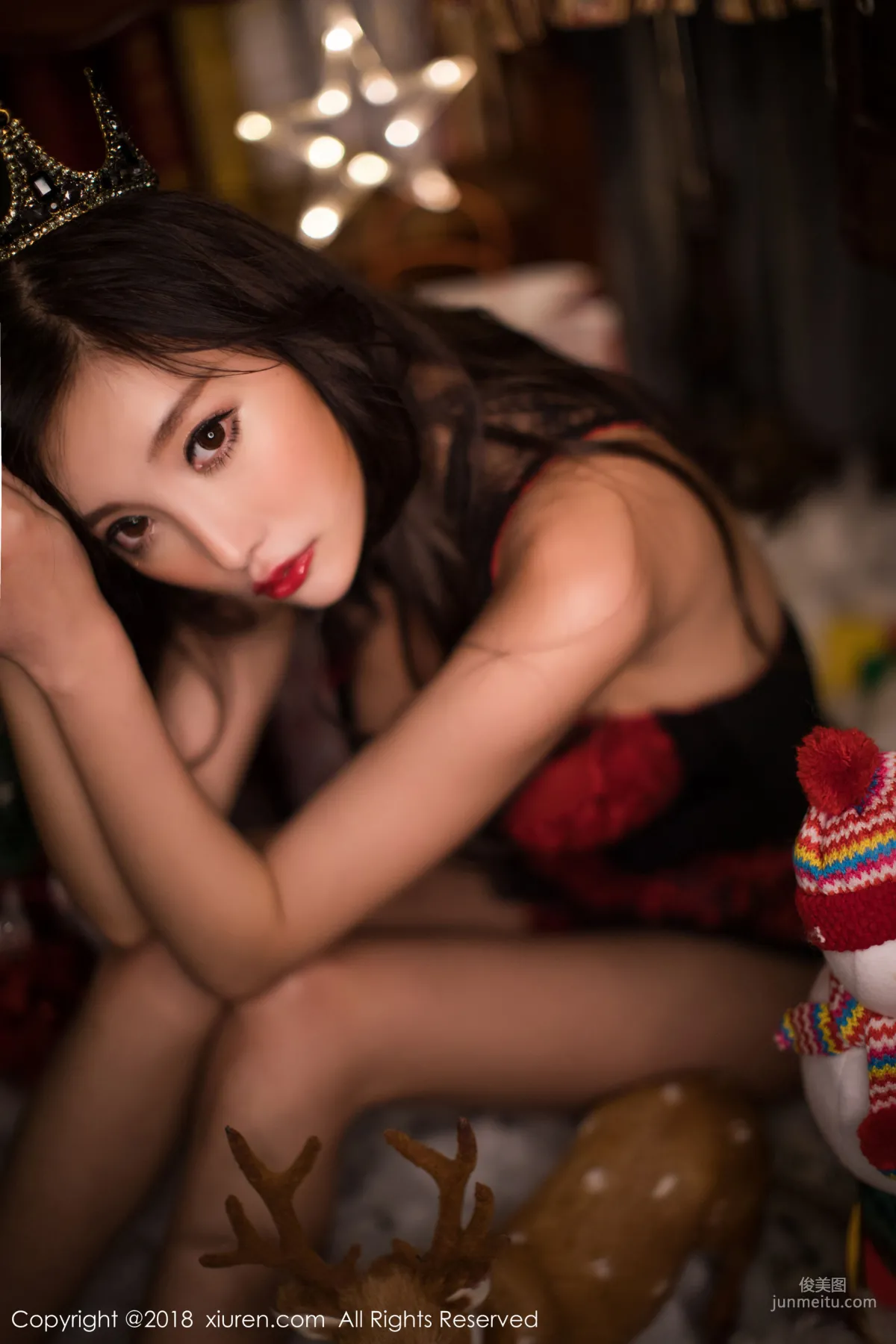 楊晨晨sugar《性感聖誕女郎》 [秀人XiuRen] No.1281 寫真集 54