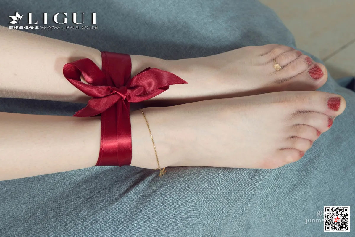 腿模兔子《女仆繩藝》 [麗櫃美束Ligui] 網絡麗人 寫真集 102