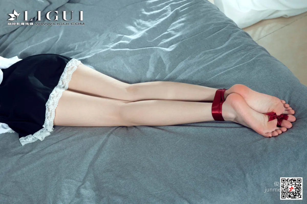 腿模兔子《女仆繩藝》 [麗櫃美束Ligui] 網絡麗人 寫真集 104