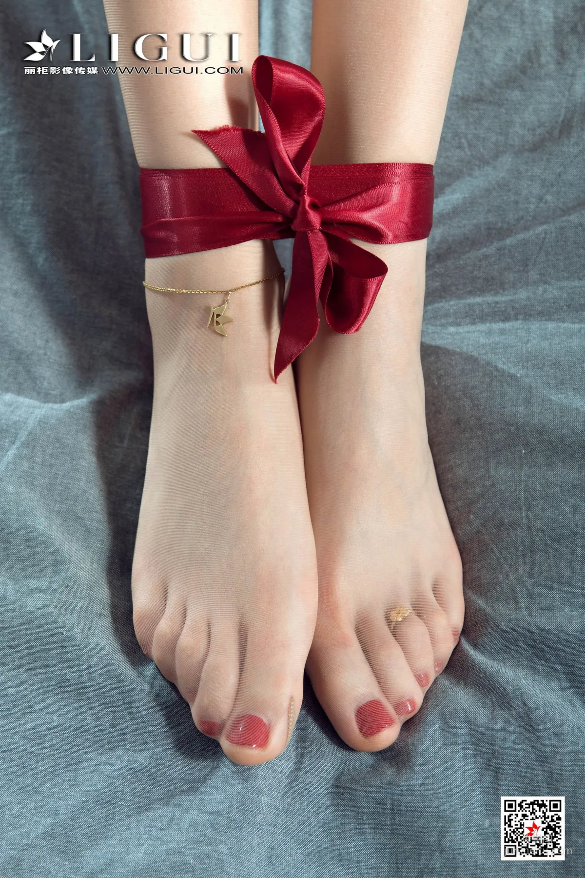 腿模兔子《女仆繩藝》 [麗櫃美束Ligui] 網絡麗人 寫真集 28