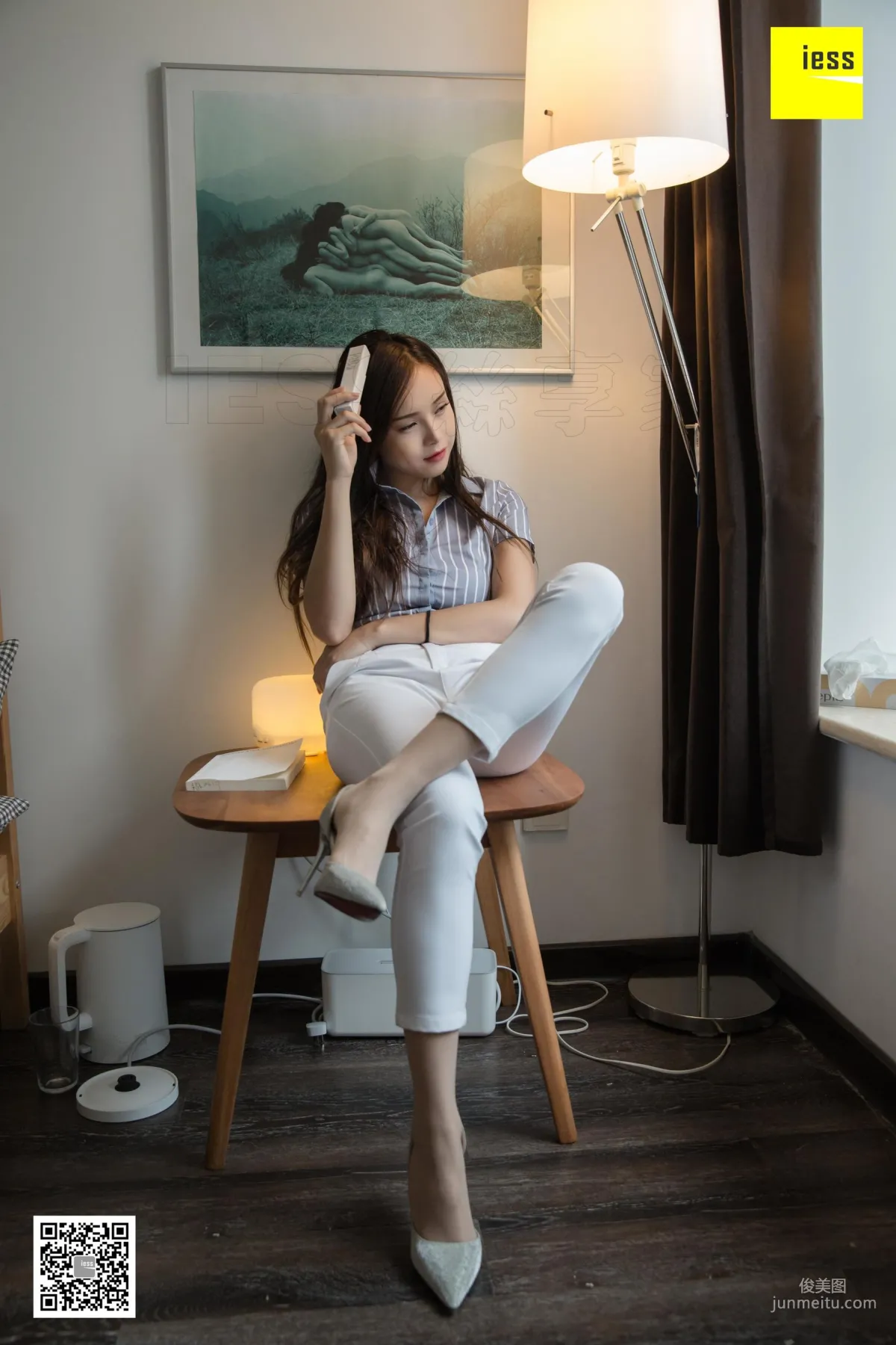 模特小羽 《小羽OL白長褲》美腿高跟 [異思趣向IESS] 寫真集 79