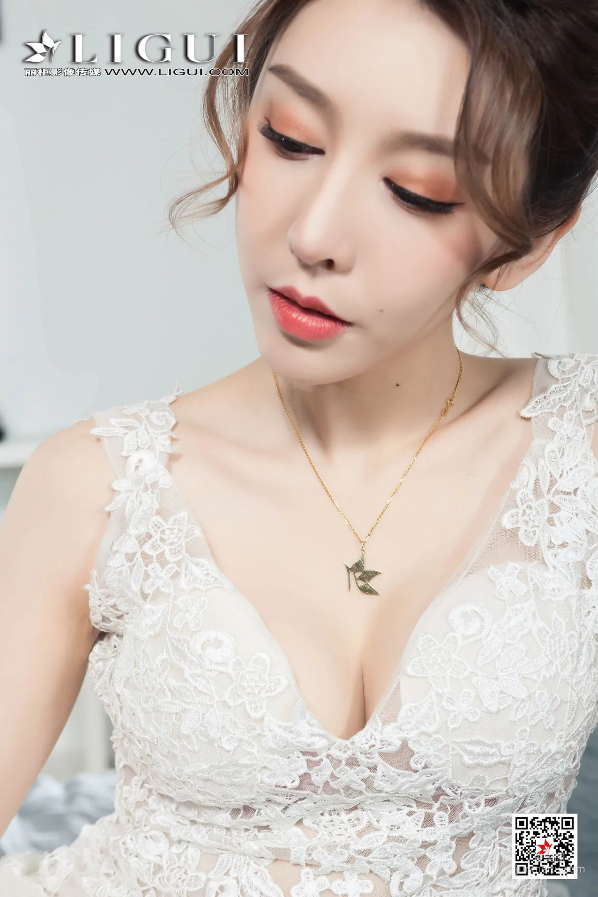 腿模兔子《婚紗白絲捆綁繩藝》 [麗櫃美束Ligui] 寫真集 20
