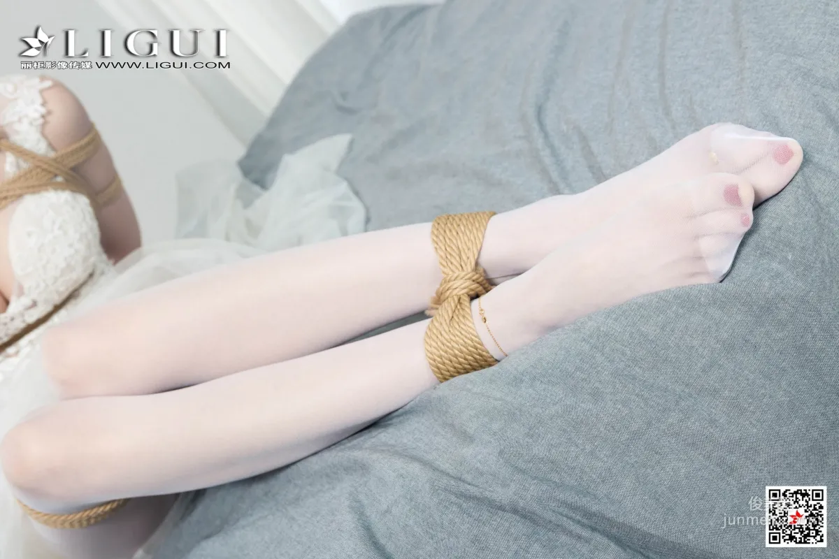 腿模兔子《婚紗白絲捆綁繩藝》 [麗櫃美束Ligui] 寫真集 70