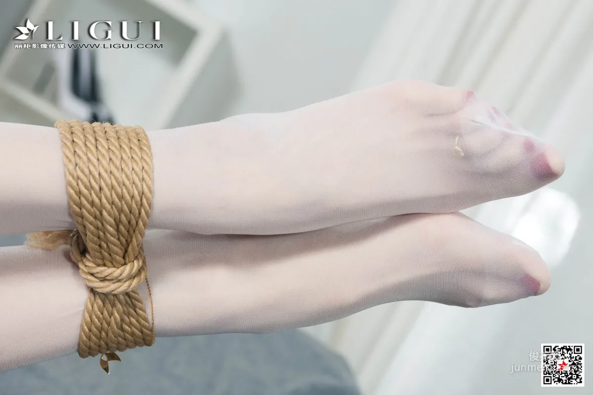 腿模兔子《婚紗白絲捆綁繩藝》 [麗櫃美束Ligui] 寫真集 72