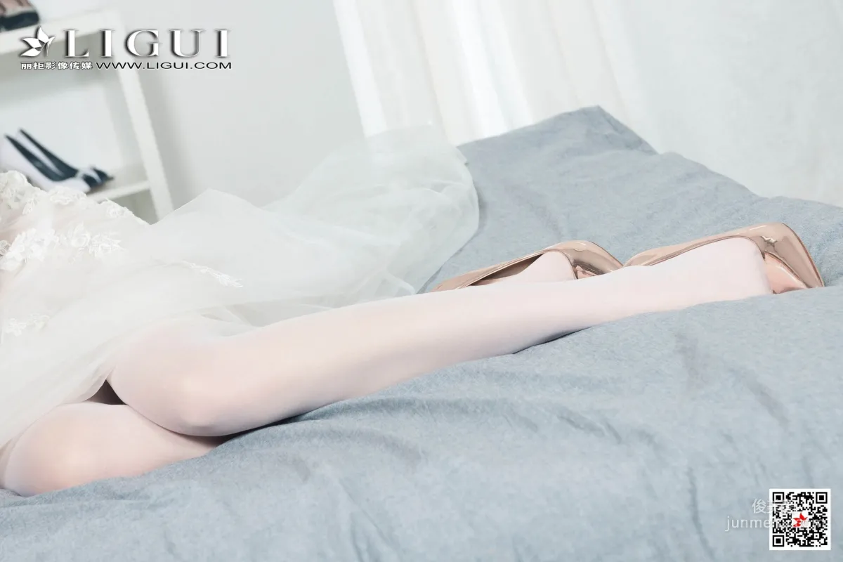 腿模兔子《婚紗白絲捆綁繩藝》 [麗櫃美束Ligui] 寫真集 35