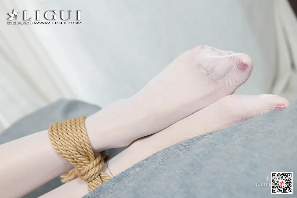 腿模兔子《婚紗白絲捆綁繩藝》 [麗櫃美束Ligui] 寫真集 51