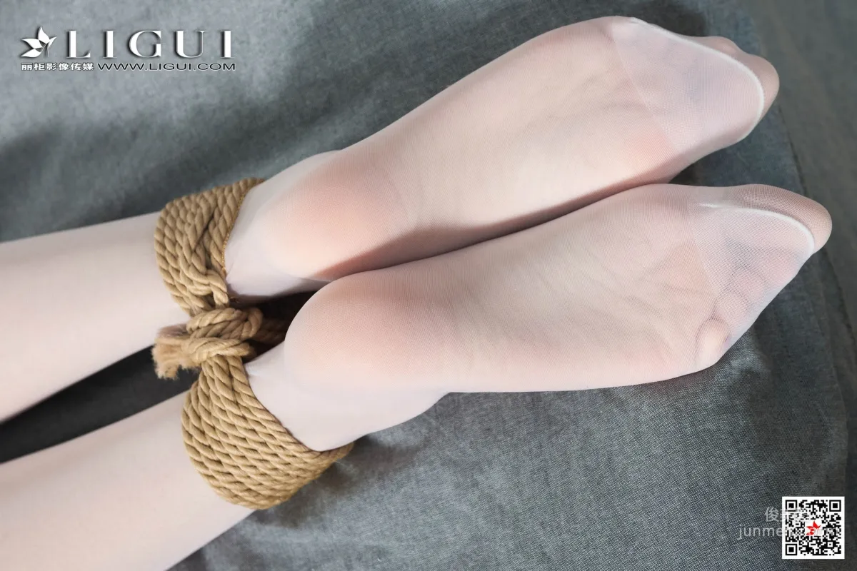 腿模兔子《婚紗白絲捆綁繩藝》 [麗櫃美束Ligui] 寫真集 39