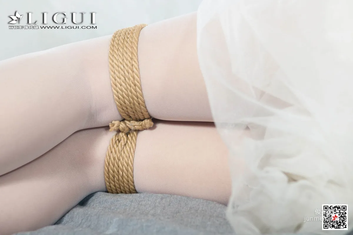 腿模兔子《婚紗白絲捆綁繩藝》 [麗櫃美束Ligui] 寫真集 53