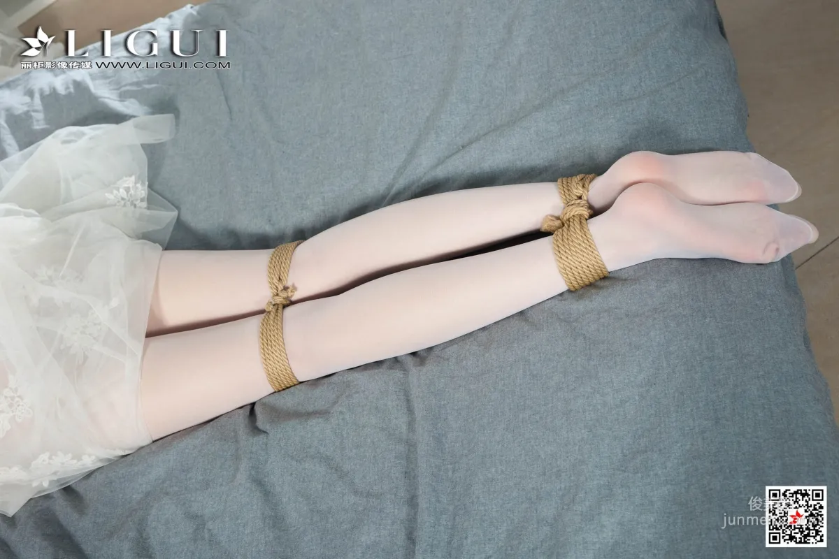 腿模兔子《婚紗白絲捆綁繩藝》 [麗櫃美束Ligui] 寫真集 92