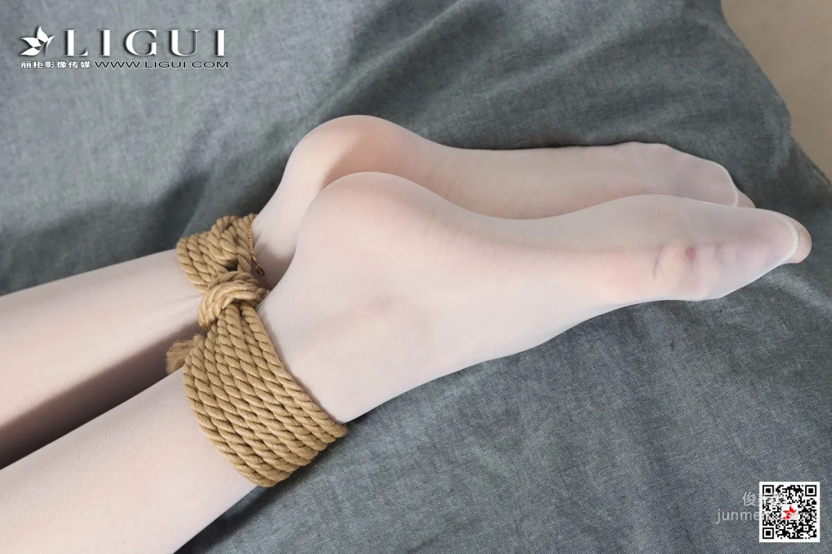 腿模兔子《婚紗白絲捆綁繩藝》 [麗櫃美束Ligui] 寫真集 91