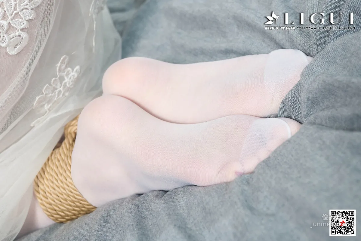 腿模兔子《婚紗白絲捆綁繩藝》 [麗櫃美束Ligui] 寫真集 36