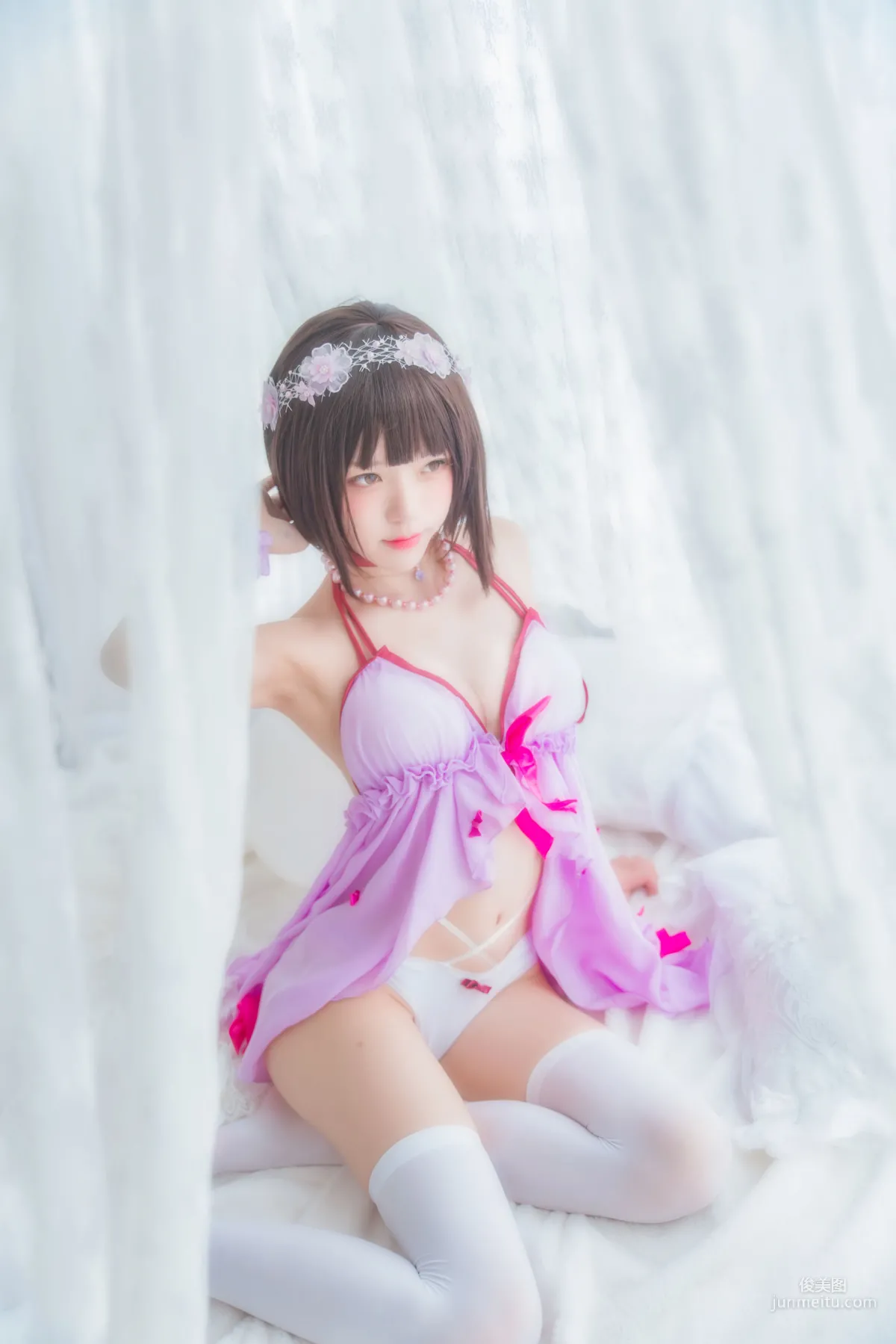 桜桃喵《(加藤惠)小睡裙》 [蘿莉COS] 寫真集 10