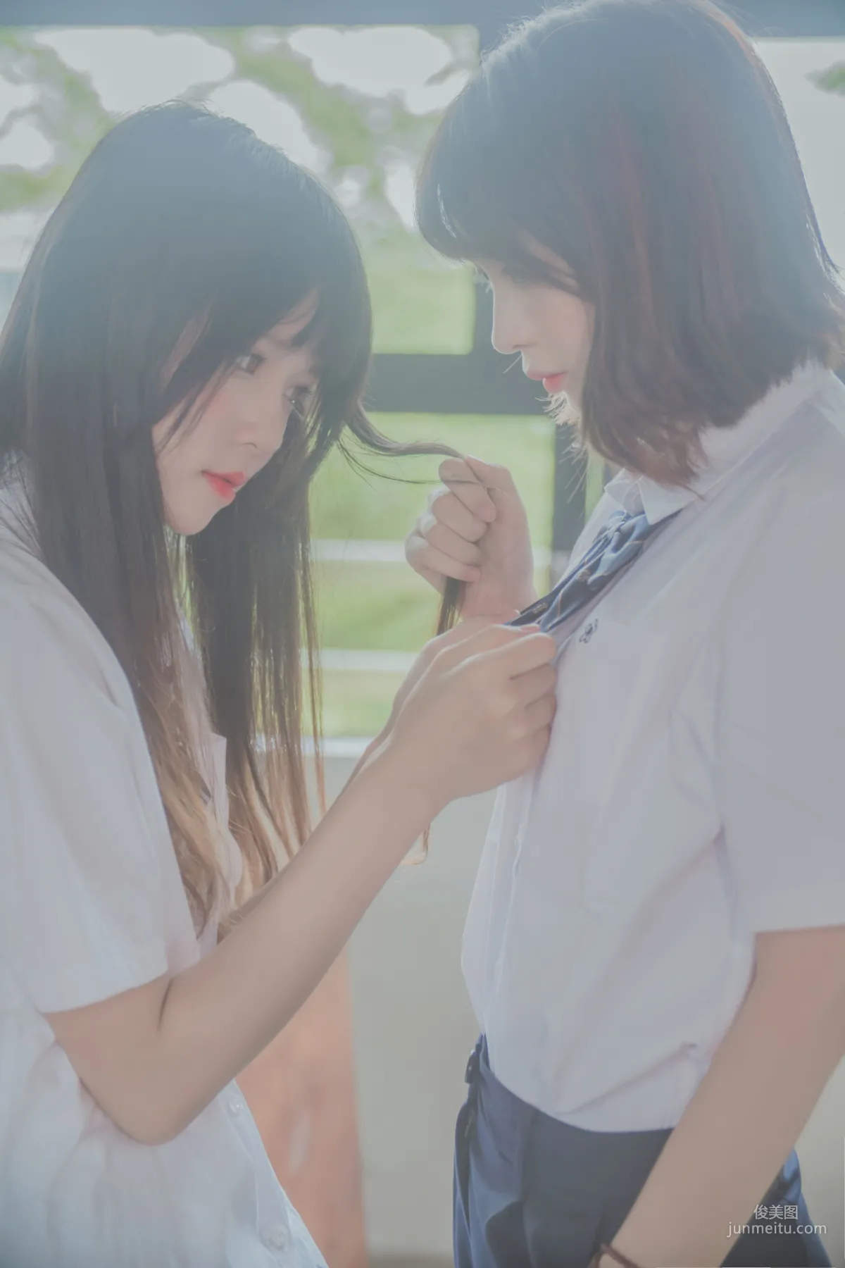 桜桃喵&瘋貓ss《JK百合》 [蘿莉COS] 寫真集 24