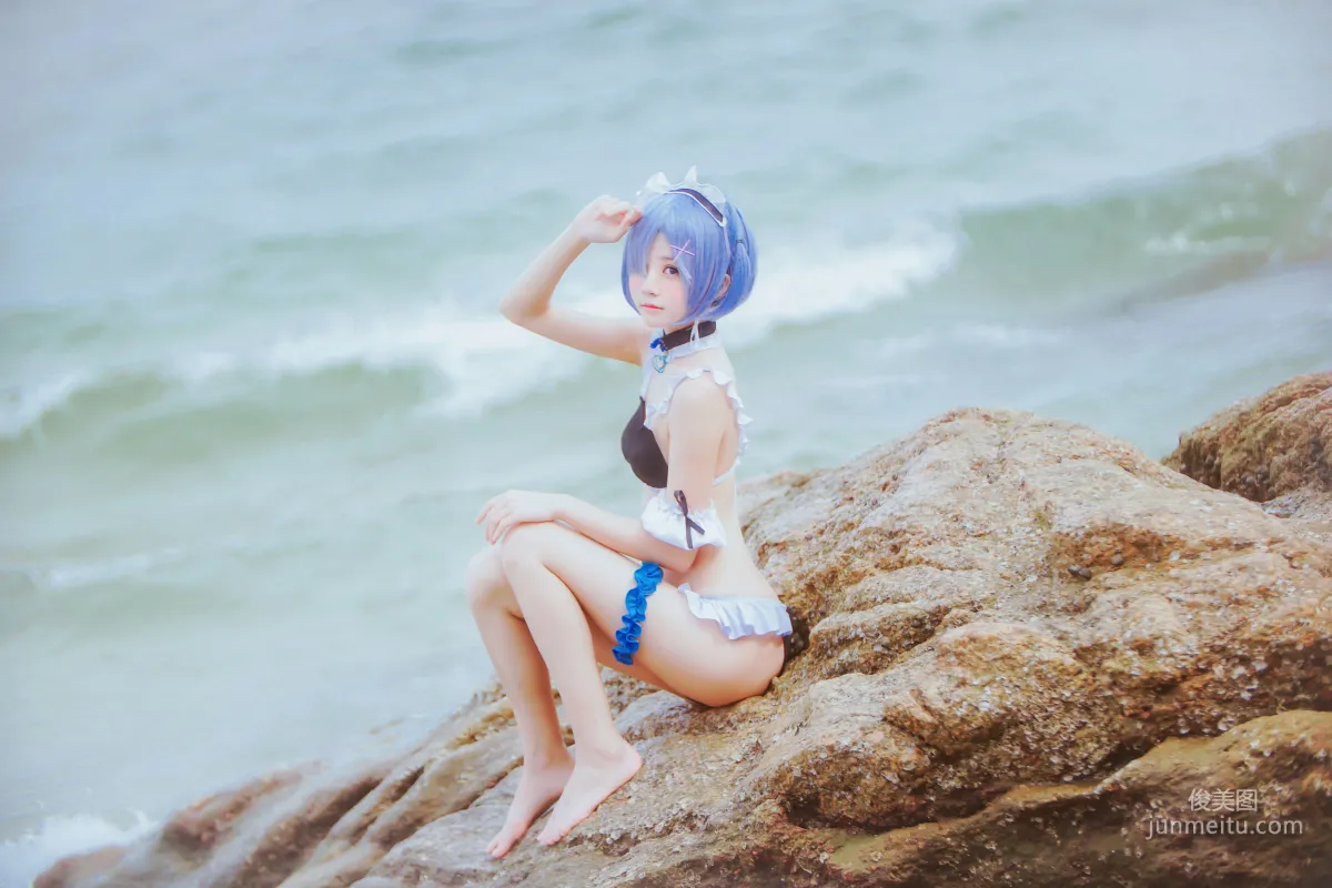 桜桃喵《蕾姆COS》 [萝莉COS] 写真集37